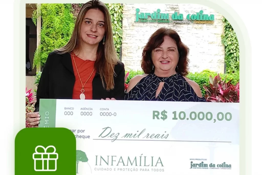 prêmio com plano funeral familiar