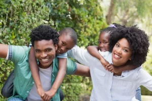 família com plano funeral familiar