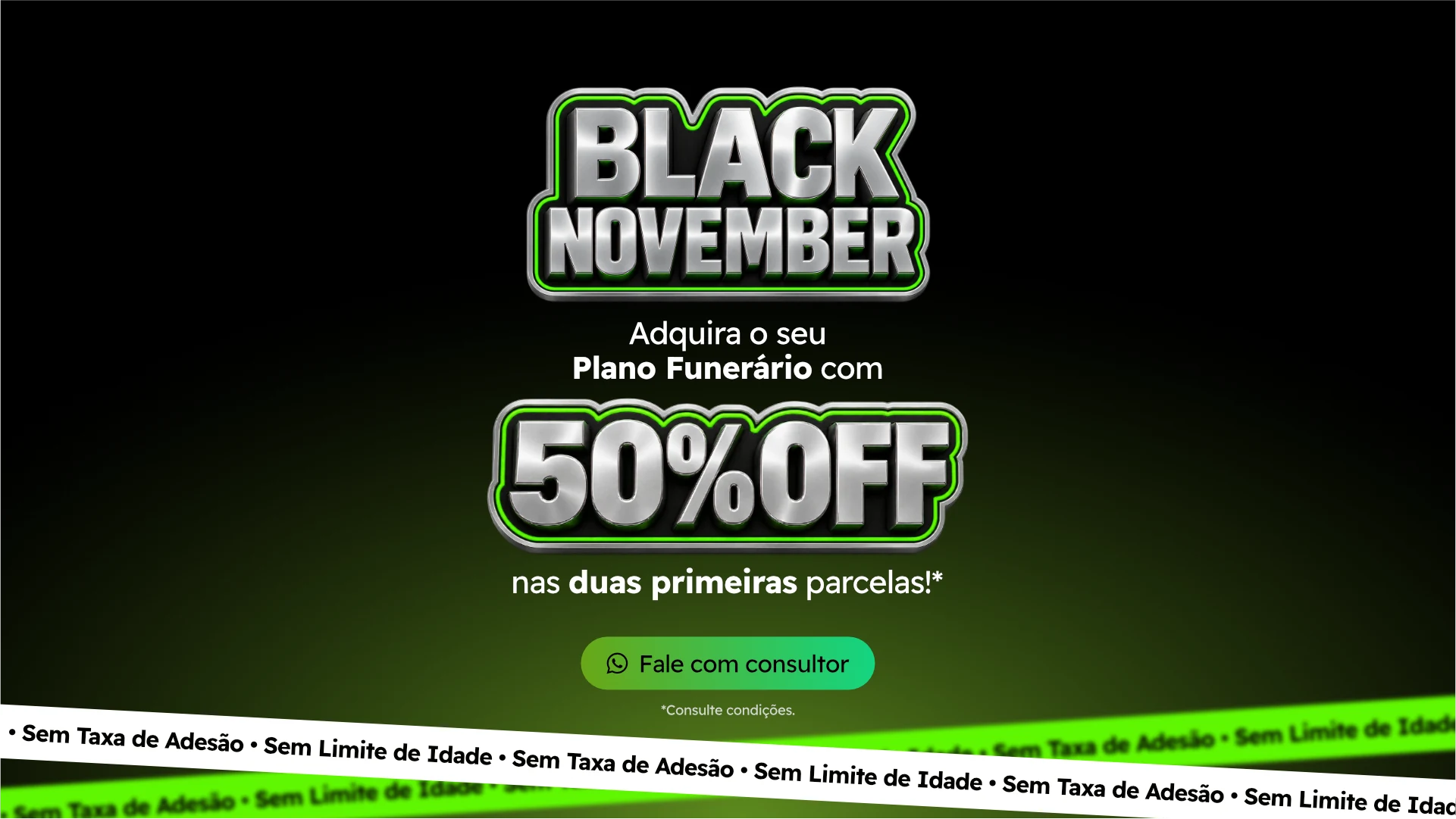 Black November: adquira seu plano funerário com 50% de desconto nas duas primeiras parcelas. Consulte condições.
